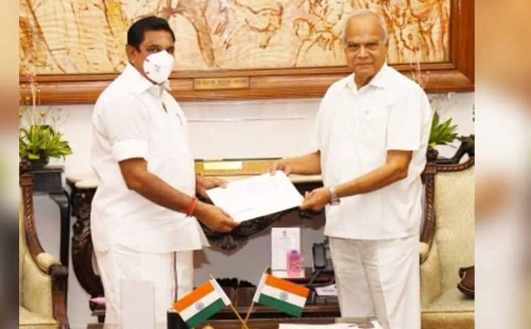 tamilnadu cm meet governor at chennai 